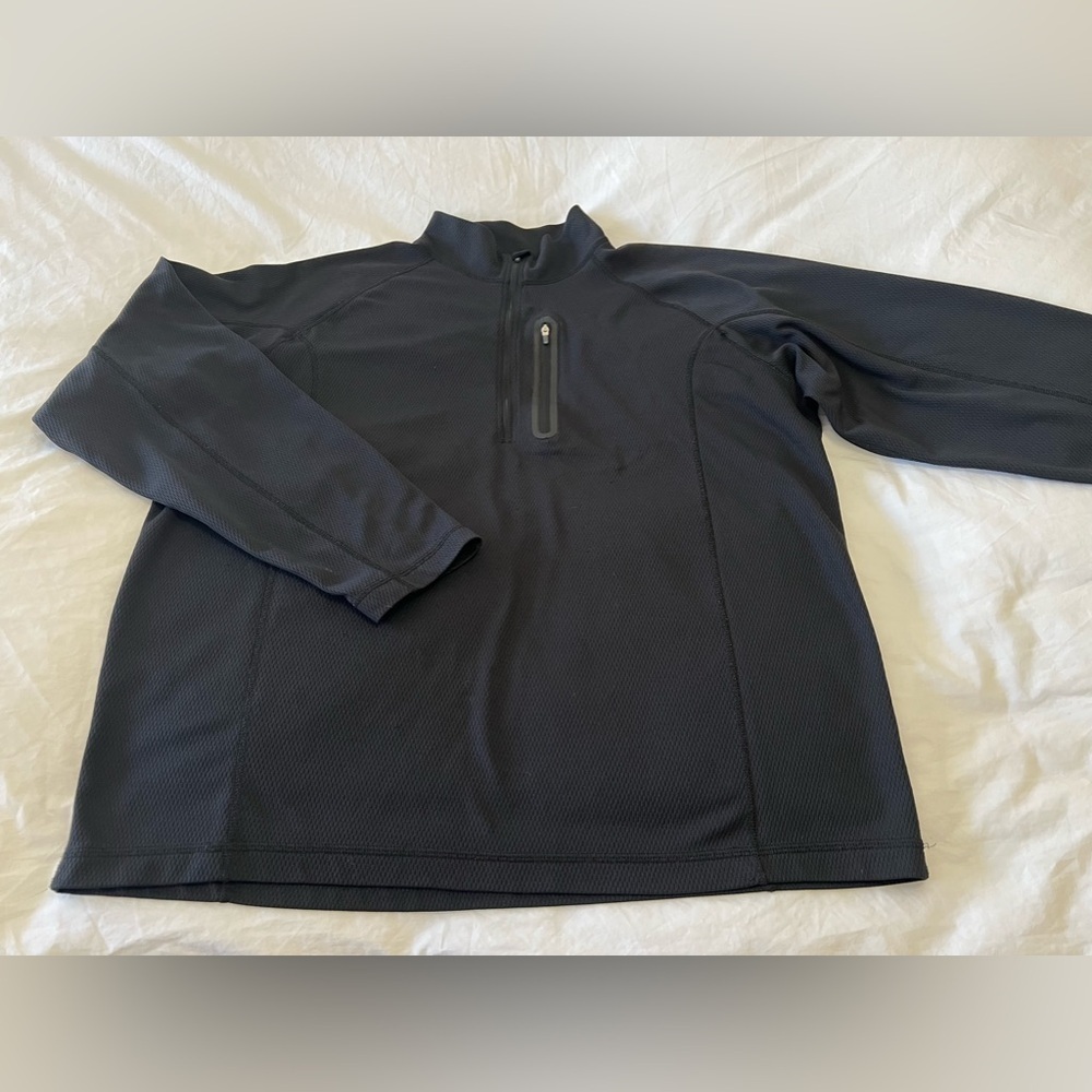 Obermeyer | Men SZ XL | Black Quarter Zip Pullover Adults | Lightweight
